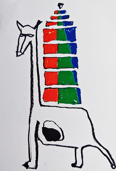 キリンの絵