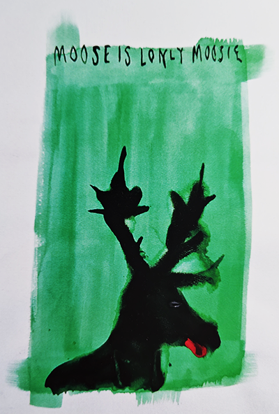 トナカイの絵