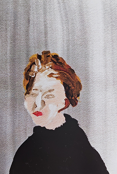 女性の絵
